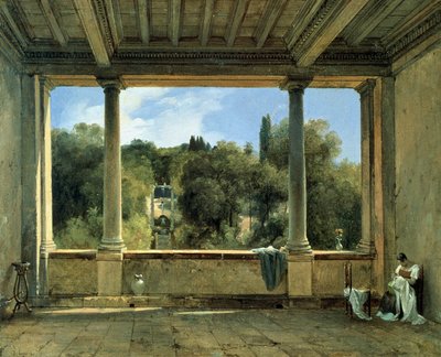View from the Upper Loggia of the Villa Aldobrandini at Frascati by Didier Boguet